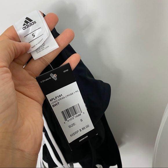 Adidas Logo Sexy Back One Piece Swimsuit - Picture 13 of 15